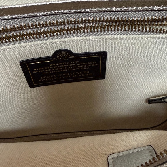 Kurt Geiger Tan and Silver Tote Bag EUC - Picture 8 of 8